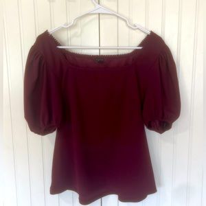 Ann Taylor Square Neck Top Size Large